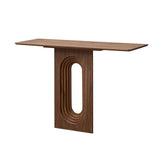 Length 47.24 Inch Entryway Table for Living Room,Narrow Console Table with Unique Loopback Design, W2582P279972
