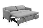 ZUN 69"3 in 1 Convertible Queen Sleeper Sofa Bed, Modern Fabric Loveseat Futon Sofa Couch w/Pullout Bed, W1417132011