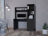 Black 3-Tier Storage Shelves Computer Desk B062P175111