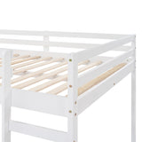 Loft Bed with Slide, Multifunctional Design, Full WF286242AAK