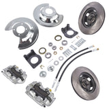 Power Disc Brake Conversion Kit Front for Ford Mustang 1964 1965 1966 1967 V-8 Drum Brake Spindles 50530408