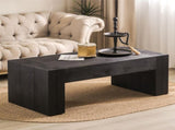Living Room Wood, Versatile ,Black Wood Coffee,Modern Black Solid Wood Coffee W2729P199003