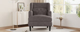 Upholstered Accent Chair Tufted Armchair for Living Room and Bedroom, Russet Brown N763P193158D