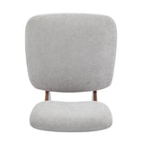 Modern Lounge Chair with Polyester Upholstery, Sturdy Wood Base With Walnut Finish, N767P241702L
