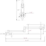 Folding faucetPot Filler Faucet Wall Mount 41840341