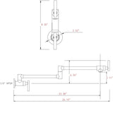 Pot Filler Faucet Wall Mount 54674501