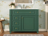 Bathroom Vanity Cabinet with Ceramic Sink Basin, 30 Inch, Storage Cabinet with Soft Closes and N710P286723F