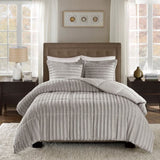 King/Cal King Faux Fur Comforter Mini Set B03596920