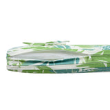 2" THICK FLORAL CHAISE LOUNGE CUSHION IN LEAF COCONUT - WATERPROOF FOLDABLE 2-PART DESIGN - FOR N770P253018L