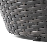 Outdoor Wicker 14.00" Patio Side Table 60746.00GRY