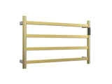 22.5" Brushed Gold Heated Towel Rack for Bathroom,Wall Mounted with Intelligent Touch Screen Timer, 35567914