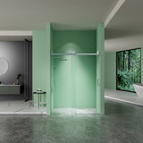 56 to 60 in. W x 76 in. H Sliding Frameless Soft-Close Shower Door with Premium 3/8 Inch W1573104675