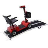 wheel chair ramp 4ft ,aluminium threhold ramp,Portable and Foldable, 600 Pound Capacity, Non-Skid W46527138