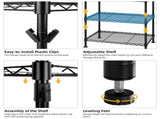 Wire Garment Rack Heavy Duty Clothes RackCloset Organizer Metal Garment Rack Portable Clothes 09771195