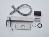 Waterfall Spout Bathroom Sink Single Handle Faucet with Pop-Up Drain 99007003
