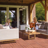Plastic Interlocking Deck Tiles, 11.8"x11.8", Patio Flooring Outdoor Waterproof All W2882P204149
