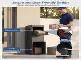 Anti-Theft Package Delivery Box with Code Lock, Galvanized Steel Parcel Drop Box for Outdoor Porch 67911465
