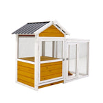 ZUN Large outdoor chicken coop Wooden chicken coop, duck coop with nest box, bird cage, rabbit cage 10273256