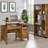 Antique Nutmeg 6-tier Rectangular Bookcase B062P145466