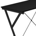 ZUN Black L-shaped Computer Desk with CPU Holder B062P184554