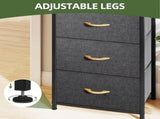 4 Drawer Dresser Fabric Chest of Drawers Furniture Storage Organizer for Living Room,,Hallway, Dark 36613960