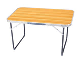2.3ft Aluminum Camping Folding Table wood grain color 45552990