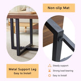 Perfectly Integrating Modern and Scandinavian Styles-Dark Walnut Double-Deck Coffee Table, W3226P279012