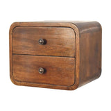 Artisan Furniture Solid Wood Floating Mini Chestnut nightstand B182P280789