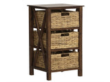 31.5" Tall Bedside Table with Storage Baskets, Multi-Functional End Table Supports 430 LBS Weight 93454222