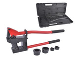 Red Manual Knockout Hole Punch Driver Kits Lever Sheet Metal Stud Punch with Dies for Pipe Sizes 67936239