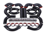 2.5 Inch 12pcs Universal Aluminum Tube Set Black 06549942