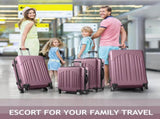 Curved Vertical Stripes 4-in-1 Trolley Case - Violet 83364795