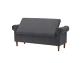 Multifunctional Storage Rectangular Sofa Stool- Gray 18195898