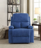 Blue Recliner with Cup Holder B062P215451