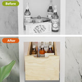 Hard Close Pull Out Cabinet Organizer 8" High Drawer 10" W x 21" D Wood Slide Out Shelves Cabinet T3210P277235