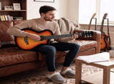 38 Inch Acoustic Guitar for Beginners, JF Body Shape, Basswood Folk Guitar in Sunset Color, 6-String 79633079