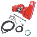 ZUN Red 12 Volt 20 GPM Fuel Transfer Pump w/ Nozzle Kit for Car Truck Tractor Diesel Gas Gasoline 52418460