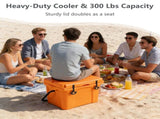 25QT Portable Cooler, Insulated Hard Cooler with Bottle Opener, Cup Holder, Forming Ruler, 5-7 Day 25861781