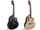 41 inch Cutawary Round Back Acoustic Guitar Spruce Top Grape Hole Black 53570421