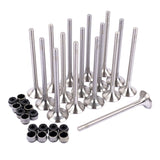 8x Intake Valves & 8x Exhaust Valves for VW Passat Beetle Audi Seat Leon 2.0 TDI 03L109601 03L109611 32822582