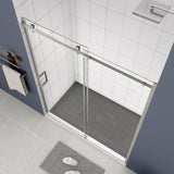 Glass shower door, sliding door, with 5/16" tempered glass and Polished Chrome finish 6074 W2122P167014
