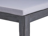 Outdoor Acacia Wood Armless Dining Chair with Cushions , Sandblasted Dark Light 60320.00SDGRY