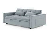 54.33 inch versatile foldable sofa bed in 3 lengths, modern sofa velvet pull-out bed, adjustable W2353P351264