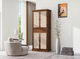 4 Door Cabinet with 1 Drawer, with 4 Adjustable Inner Shelves, Storage Cabinet W688141543