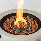 ZUN Small concrete round fire pit bowl W853P193938