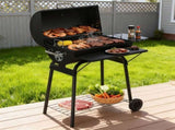 Barrel Charcoal Grill with Side Front Table, 571 Sq. In. Cooking Space, for Outdoor Backyard Patio 18097851