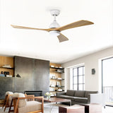 ZUN 52" Ceiling Fan with Lights Remote Control,Quiet DC Motor 3 Blade Ceiling Fans 6 Speed W1592122606