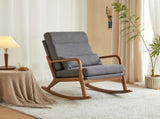 100*65*101cm High Back Belt Waist Pillow Log Color Solid Wood Armrest Backrest Seat Frame Iron Frame 08670975