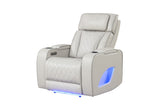 Fortuner Modern Style Upholstery Recliner Chair Made with Wood & Massage Function Included-Beige B009P287720