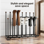 ZUN Boot Rack Organizer for 8 Pairs, Free Standing Boot Storage Metal Shoe Rack Fit for Tall Boots 37432276